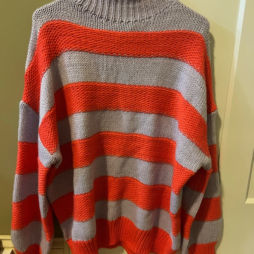 turtleneck striped sweater
